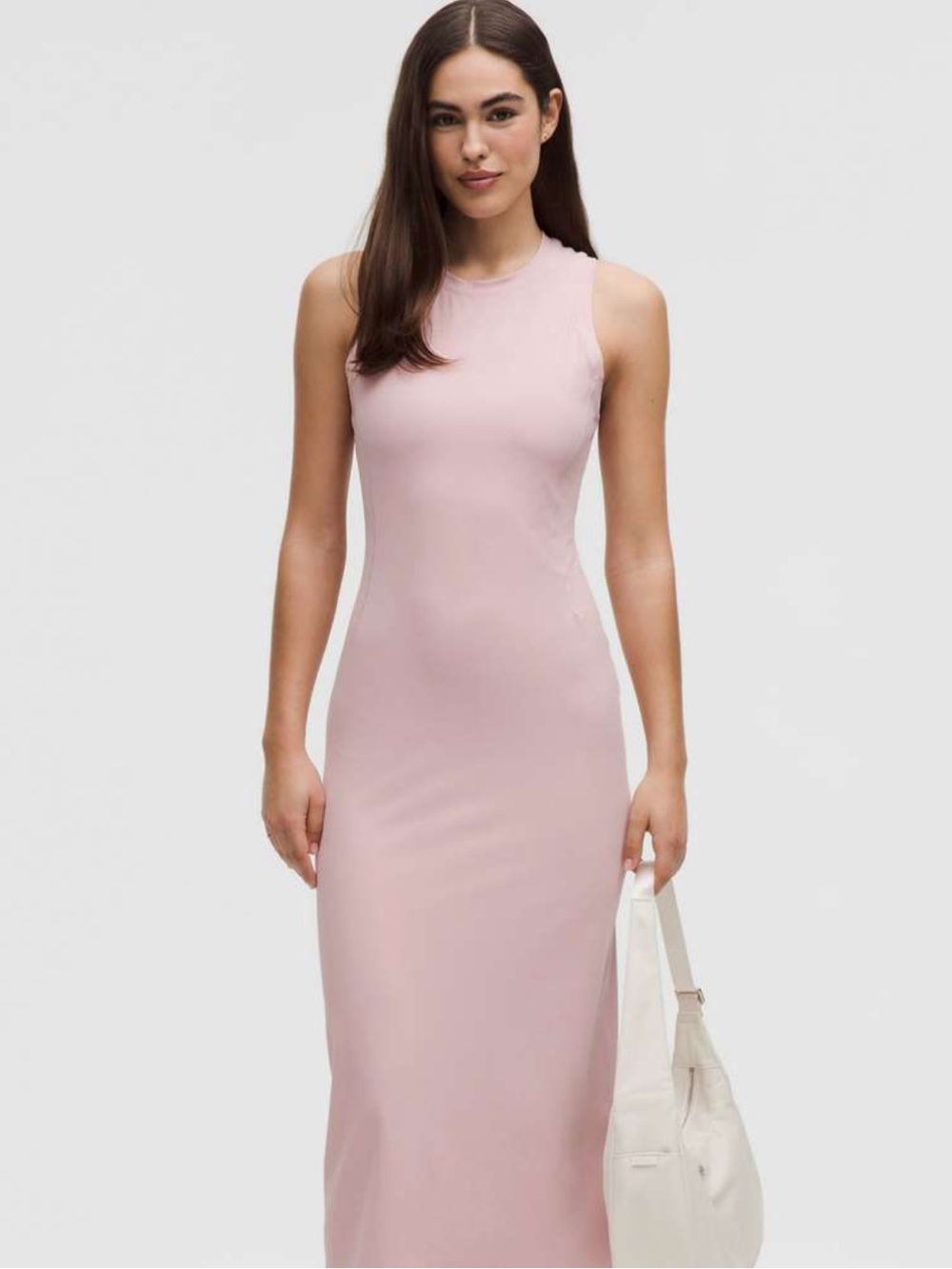Lululemon All Aligned Ribbed Midi Dress
Pink Haze #Lululemon